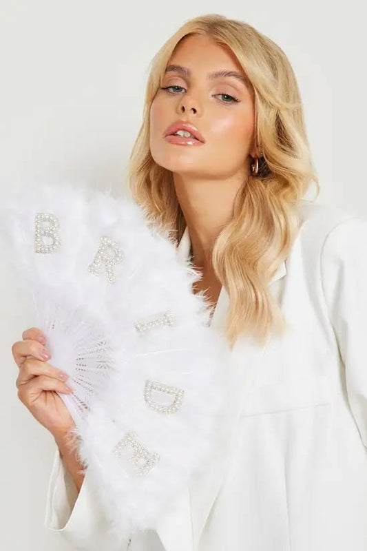 Feather Bride Fan